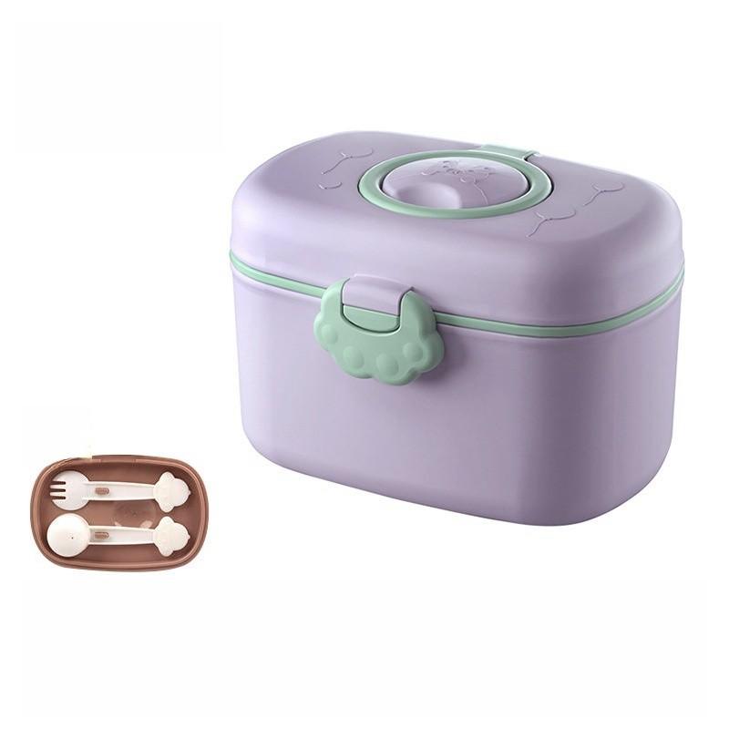 Children's Milk Powder Box Cartoon Portable Milk Powder Grid Baby Carrying Milk Powder Sealed Can Baby Food Container When Going Out
