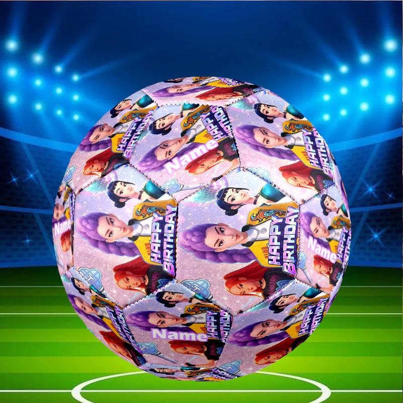 Custom Name Personalized KPop Hunters-A Print Size 5 Soccer Ball Training & Match Football, for Team, Kicking, Gift for Football Enthusiasts