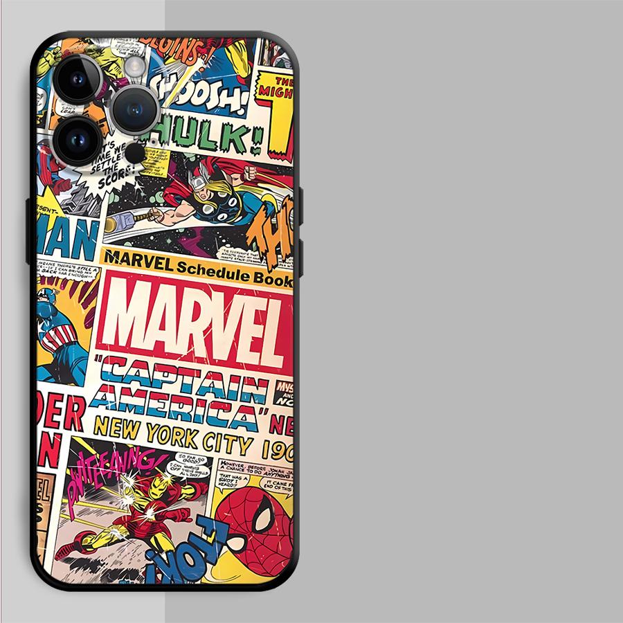 Marvel Человек-паук Железный Человек Чехол для телефона Чехол для телефона для Apple iPhone 12 Air 15 Pro 7 8 11 16 13 XR XS MAX 14 17 Pro Max