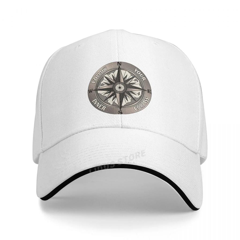Бейсболка с принтом Follow Your Inner Compass, модная летняя кепка для мужчин и женщин, регулируемая кепка Snapback для папы