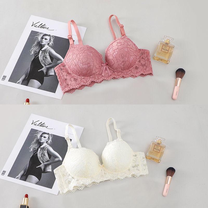 Комплект кружевного бюстгальтера пуш-ап для молодой девушки - Без косточек + Цельный вариант