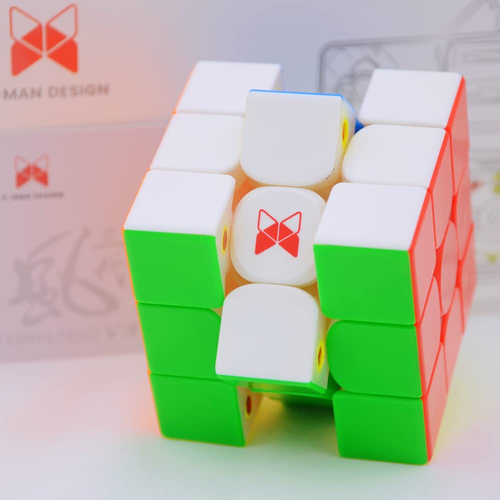 Bucubke QY Tornado V3 M 3x3 Магнитный магический куб-головоломка без наклеек Магический куб Tornado V3 M 3x3x3 Магнитный магический куб Магнитная скоростная игрушка (2022