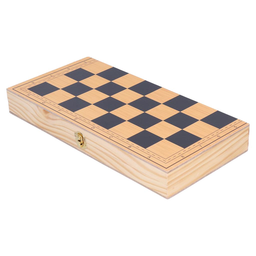 Wooden Chess Folding Portable Children Adult Chess Board Game Set Educational Toy