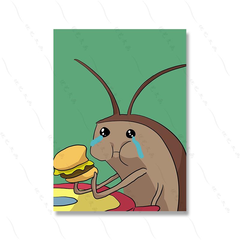 Cute Cartoon Clown Doge Cola Bird Funny Bug Kid Animal Lover Gift Room Decor Cnavas Print Abstract Art Wall Home Painting Poster