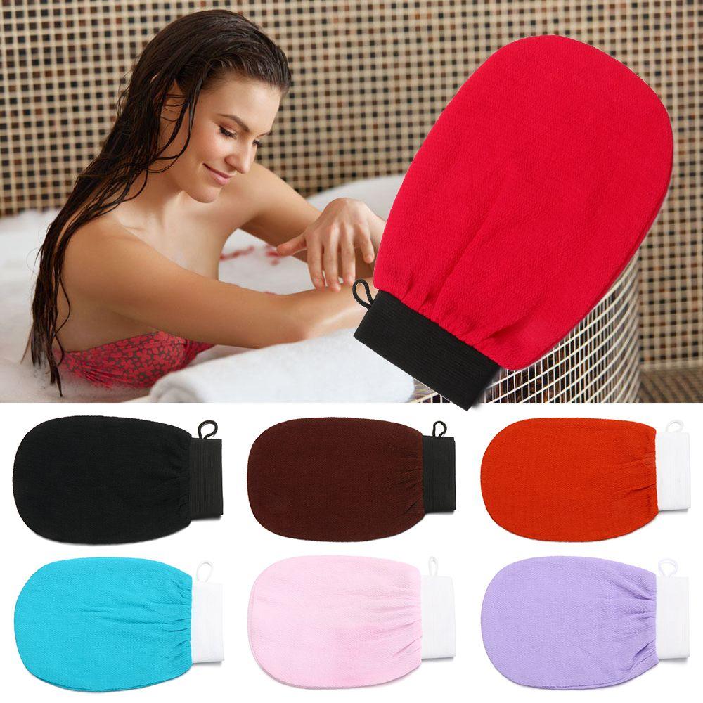 Durable Rayon Massage Shower Scrubber Body Rub Exfoliating Towel Bath Glove