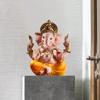Gold Lord Ganesha Buddha Statue Elephant God Sculptures Ganesh Figurines Indian Religious Crafts Hindu Home Office Desktop Decor