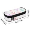 Pen Case Lightweight Durable Polyester Fabric Zipper Closure with Main Storage Mesh Pocket and Organized Pen Holders for Students