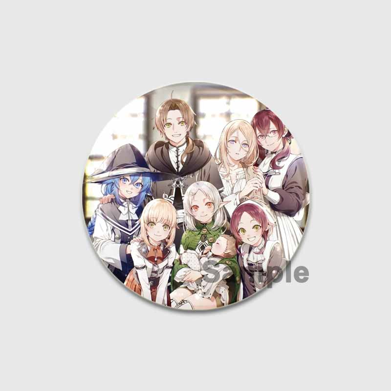 32/44/58MM аниме Mushoku Tensei брошь булавки модные ювелирные изделия аксессуары мультфильм косплей значок для одежды рюкзак украшения подарки