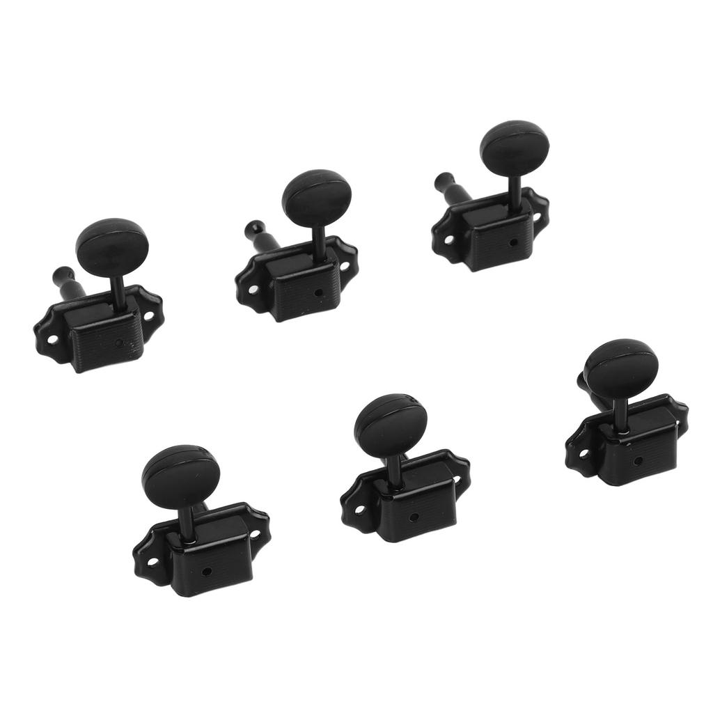 6 шт. колки для настройки струн 3L3R Металлические колки высокой прочности для электрогитары Черные