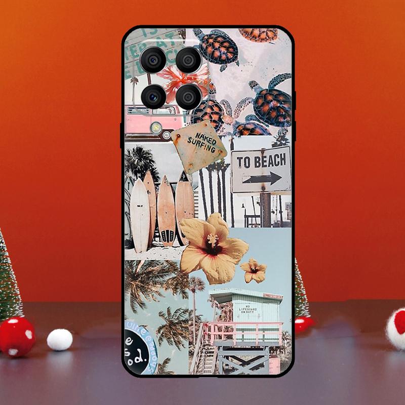Summer Beach Collage For Samsung Galaxy M52 M32 M12 M11 M21 M31 M13 M33 M35 M53 M55 M15 M14 M34 M54 M06 M16 Case