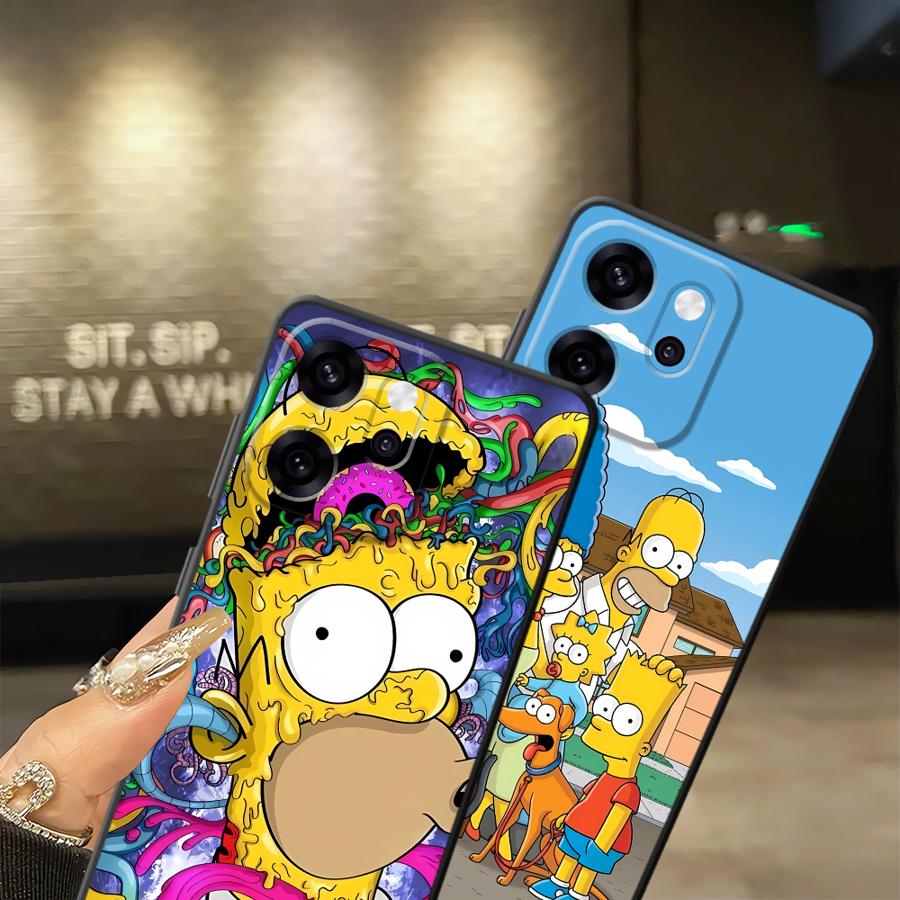 Чехол для Oppo A83 A76 F9 F11 F29 A74 A78 A84 A98 A96 A93 Reno 4F 5 6 7 8 10 11 14 Чехол для телефона Мультяшный С-Симпсоны