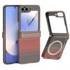 High Quality Kevlar Carbon Fibre Leather Wireless Charging Phone Case for Samsung Z Flip 7 7FE 6 5 4 3 Magnetic Hinge Protective Cover