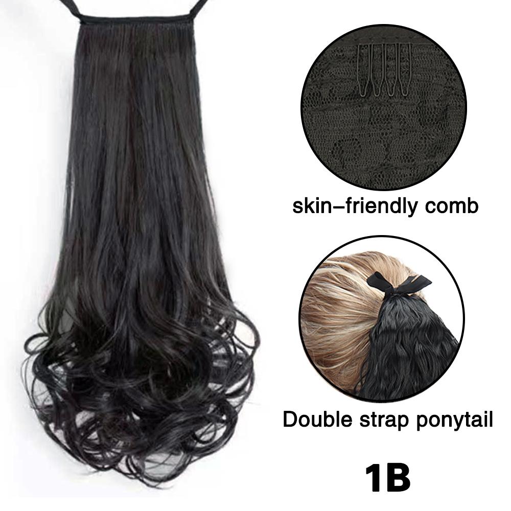 MISS WIG Синтетические элегантные вьющиеся волосы для наращивания в виде хвостика, длинные волнистые волосы для женщин, легкие и универсальные