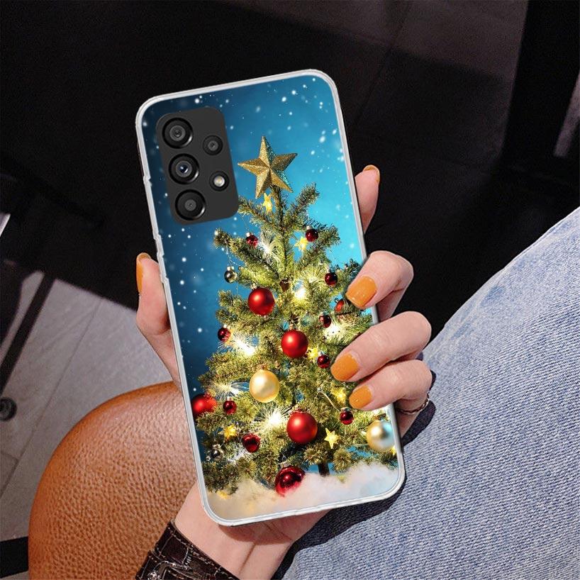 Merry Christmas Tree Snow Phone Case For Samsung Galaxy A17 A16 A15 A14 A13 A57 A56 A55 A54 A53 A37 A36 A35 A34 A33 A26 A25 A24