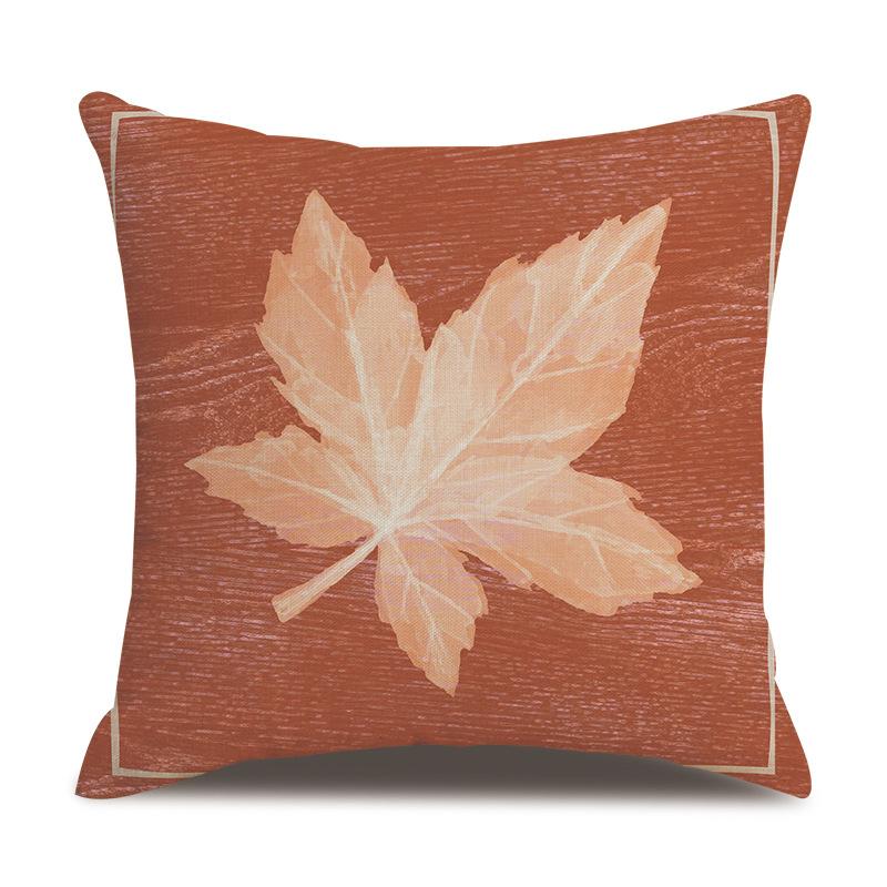 Подушка из льна на День благодарения, осенняя наволочка с принтом тыквы