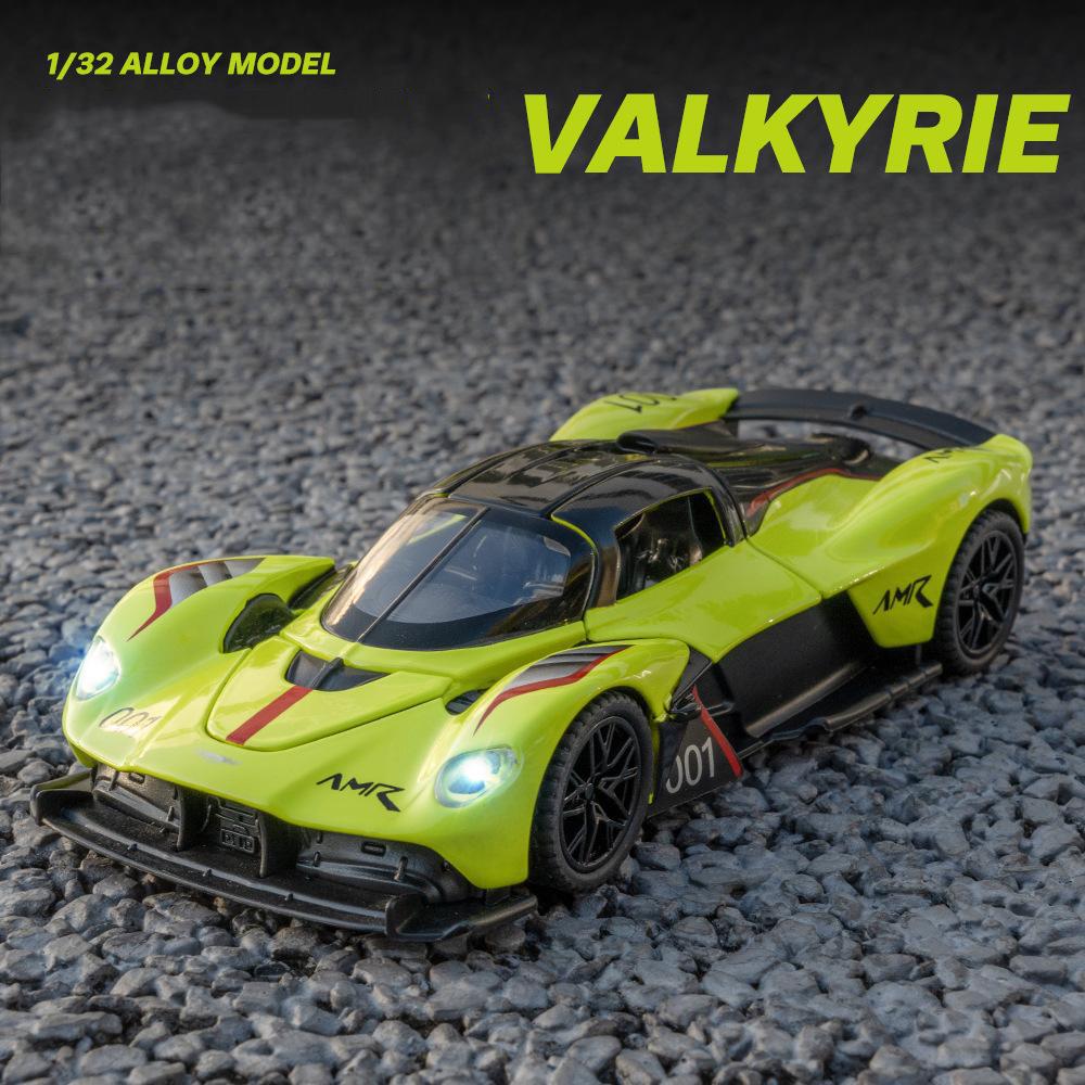 1/32 Scale Martin Valkyrie AMR Pro AM-RB 001 Alloy Scale Car Model Diecast Metal Miniature Car Sound and Light Children Toy Car Vehicles Gifts