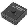 BiDirection Converter HDMI Switcher HDMI Splitter Video 1 Input 2 Output Adapter(Black )