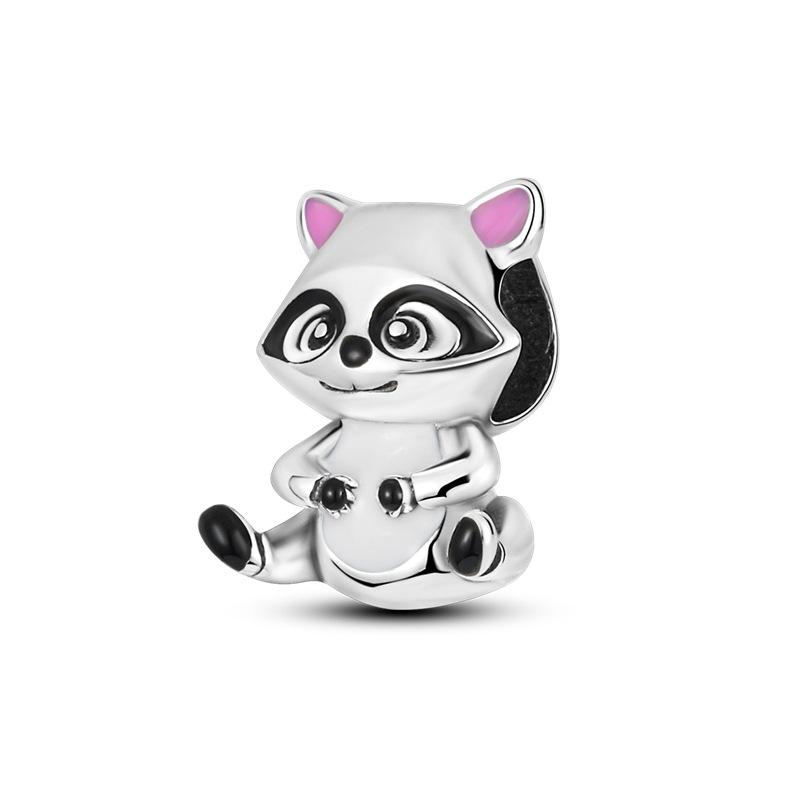 Beads Copper Silver Plated Beaded Accessories Diy Bracelet Pendant Accessories Animal Owl Rabbit Source