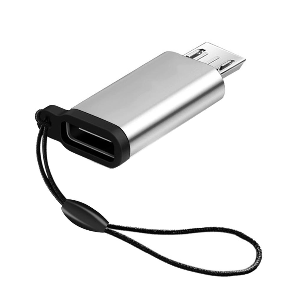Адаптер-конвертер USB C Female to USB Male с шнурком, поддержка зарядки и синхронизации данных для портативного телефона