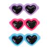 3Pcs Pet Hair Clip Hairpin Glasses Shape Grooming Accessories for Cat Small Dog(A)