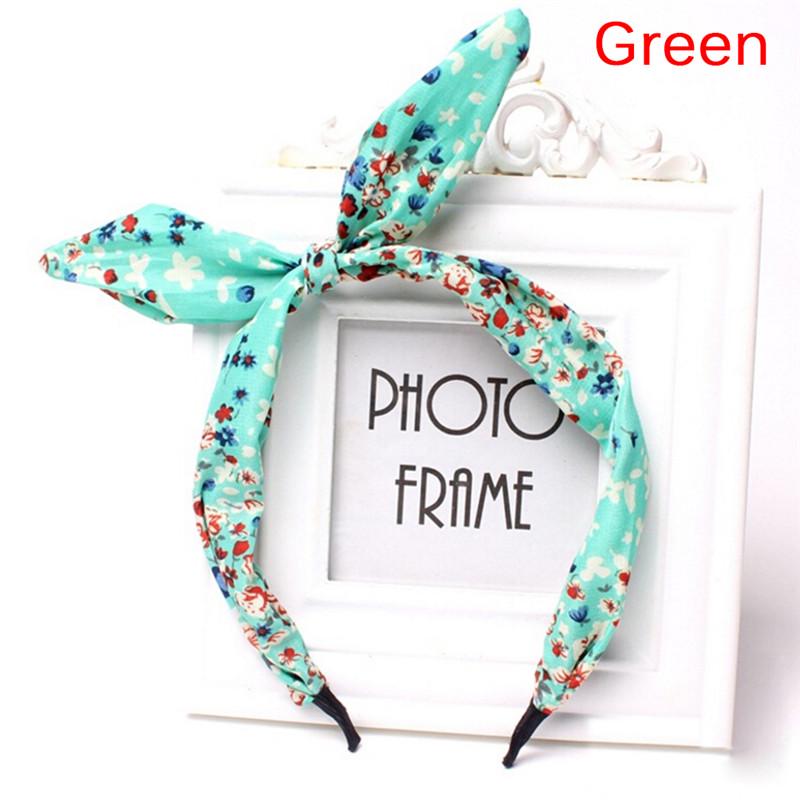 Женский, детский ободок (обруч) для волос из цветной ткани с узелком - бабочкой, различных расцветок.