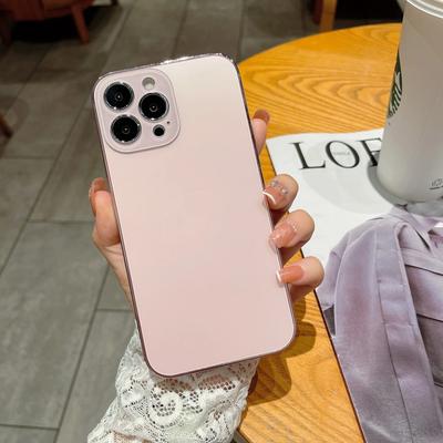 Цветной премиальный чехол для телефона, подходящий для iPhone 16 15 14 13 promax 12 11, твердый электролитически покрытый ПК-чехол, защищающий от отпечатков пальцев