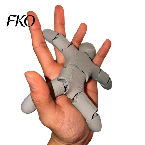 Portable Fidget Figure 3D Printed Articulated Figure, Movable Joints Figurine, Compact Decompression Toy Small Robot Desk for Kids Adults, Stress
