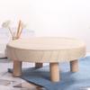 Small Round Stool Stable Round Polished Fine Workmanship Natural Materials Modern Storage Eco-friendly Wooden Color Children's Stool Home Accessories