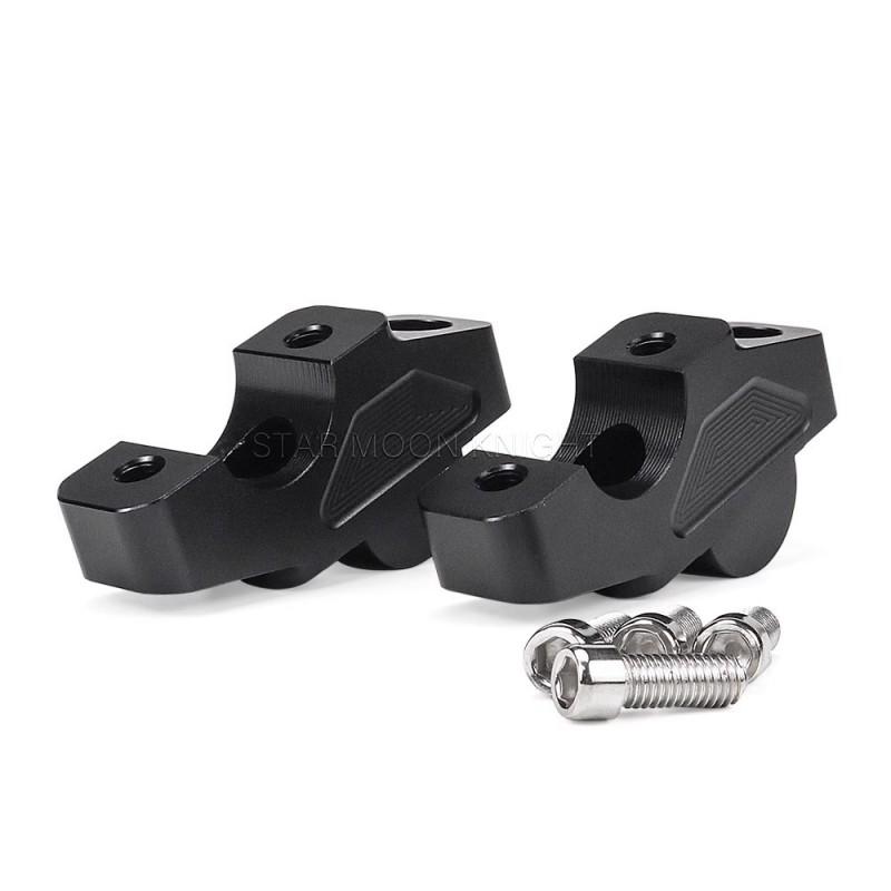 Motorcycle Handlebar Riser Kit Zongshen 368G ADV Black Aluminum Handgrip Elevator Rearward Shift Mount