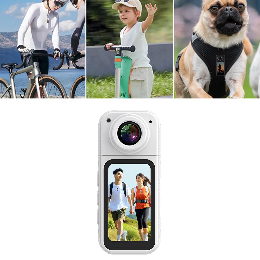 Thumb Camera 2.7K 180 degrees Lens Angle HD Display Portable Camera for Cycling