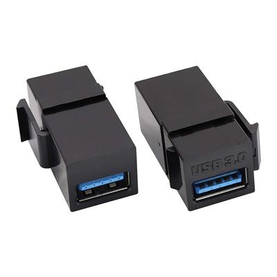 Вставки Keystone Jack USB 3.0 для подключения оборудования с USB-портом Адаптер USB на USB Простая установка Вставка-соединитель Female
