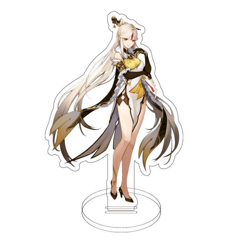 Изысканная акриловая подставка-фигурка Genshin Impact с Клии, Кэ Цин, Гань Юй для настольной демонстрации