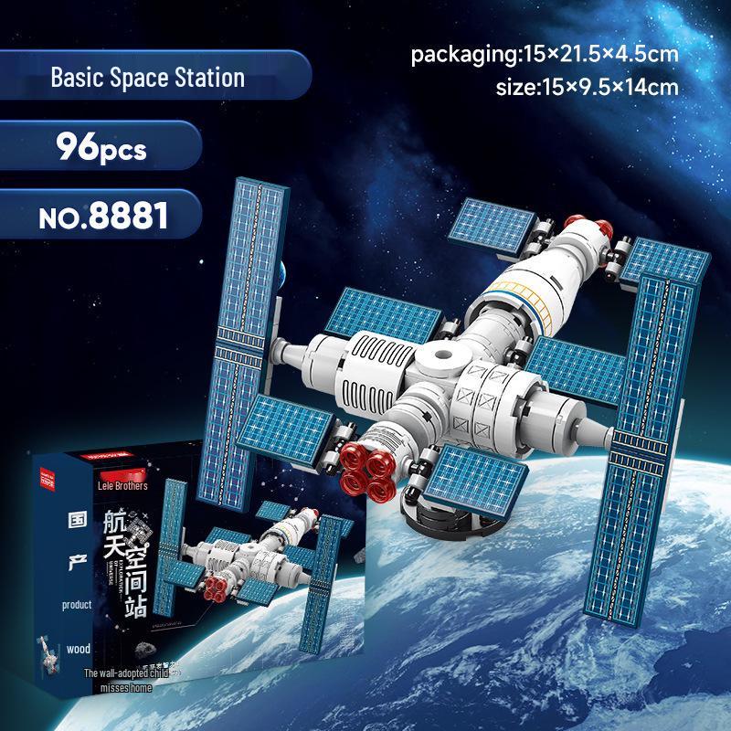 Spacecraft Starship Falcon Toy Building Blocks - Children's Rocket Assembly Set