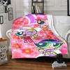 1pc Flower Power Blanket Lightweight Flannel Blanket Throw Blanket For Sofa, Bed, Travel, Camping, Livingroom, Office, Couch