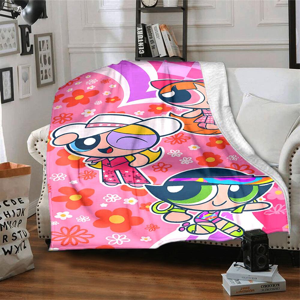 1pc Flower Power Blanket Lightweight Flannel Blanket Throw Blanket For Sofa, Bed, Travel, Camping, Livingroom, Office, Couch