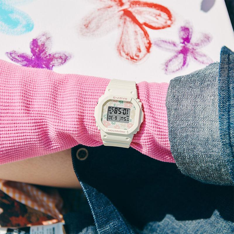 Casio Женские часы BABY-G Белые BGD-565RP-7PR BGD-565RP-7PR