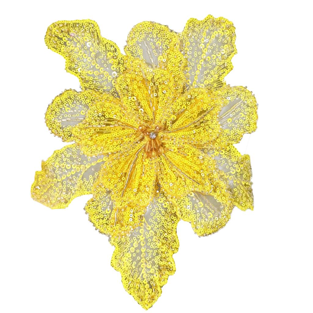 Eye-Catching Sequins Flower Applique for Clothes Hat Sewing Patches DIY Scarf Wedding Dress Decors Accessories