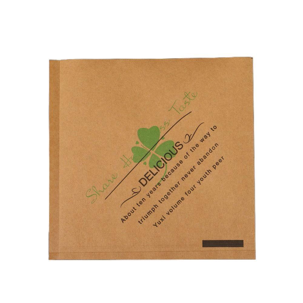 100Pcs 15x15cm Sandwich Wrappers Oilproof Disposable Hamburger Pouch Restaurant