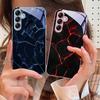 Узор с текстурой красной лавы Для Samsung A 73 72 71 70 56 55 54 53 52 51 50 42 35 34 33 32 31 26 25 24 23 22 30 20 стеклянный чехол для телефона