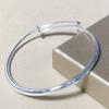 Bad Belly Light Body Light Faces Bracelet Versatile Simplicity Push -Pull Silver Bracelet Women 'S Models 