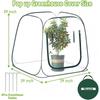 Раскладная теплица для улицы и помещения, мини-теплица, чехол-палатка, комната для защиты от заморозков, зимняя палатка для растений и овощей