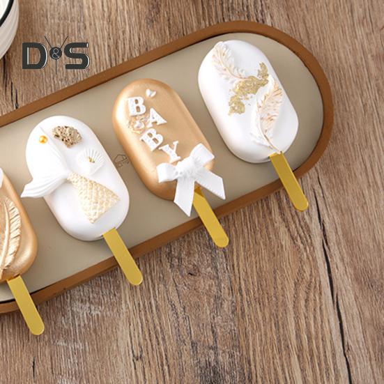 10 шт. формы для палочек для мороженого, здоровые портативные легкие акриловые палочки для мороженого, формы для рукоделия на палочках для мороженого