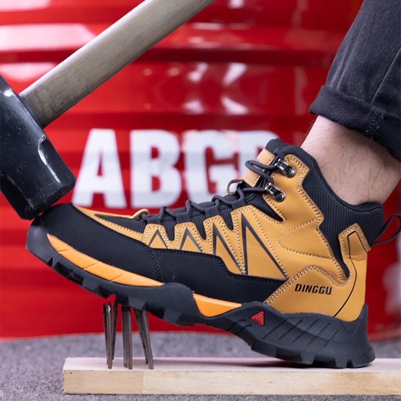 Высококачественные защитные ботинки Мужская обувь Защитные рабочие ботинки Стальной носок Рабочие кроссовки Защитные ботинки для инженеров Нескользящие