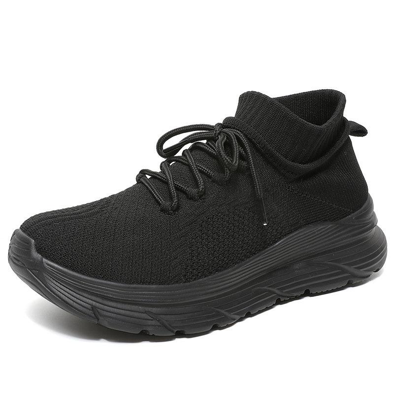 2024 New Large Size Summer Sports Shoes Casual, Light, Wear-resistant and Breathable Fly-woven Shoes Socks Shoes Men's Shoes