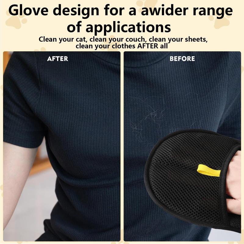 Pet Hair Removal Glove Cat & Dog Reusable Electrostatic Pet Hair Remover Grooming Gloves for Couch,Furniture,Carpet,Car