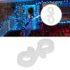 150Pcs S Shaped Hooks Sturdy   Plastic Dual Ends Multipurpose Christmas Light Clips for Party Lights Decoration
