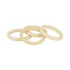 4 ROUND RINGS - WOOD - 48X5.5 MM - JEWELRY