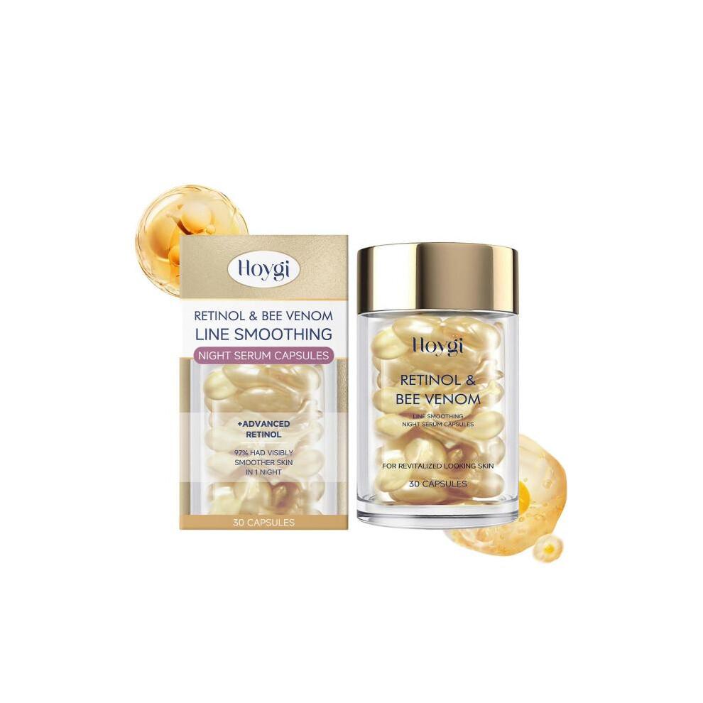 Retinol Bee Venom Face Capsules - Hydrating & Firming Skin Care, 30pcs