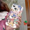 Аниме Девушка Lucky Star Для IPhone 14 13 12 Mini 11 Pro XS Max X XR 14 Plus Закаленное Стекло Чехол
