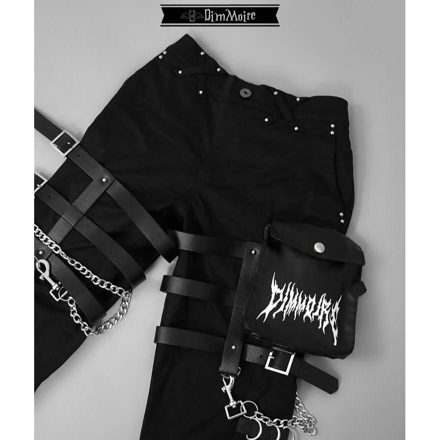 Used dimmoire [PUNK bondage pants] Black M